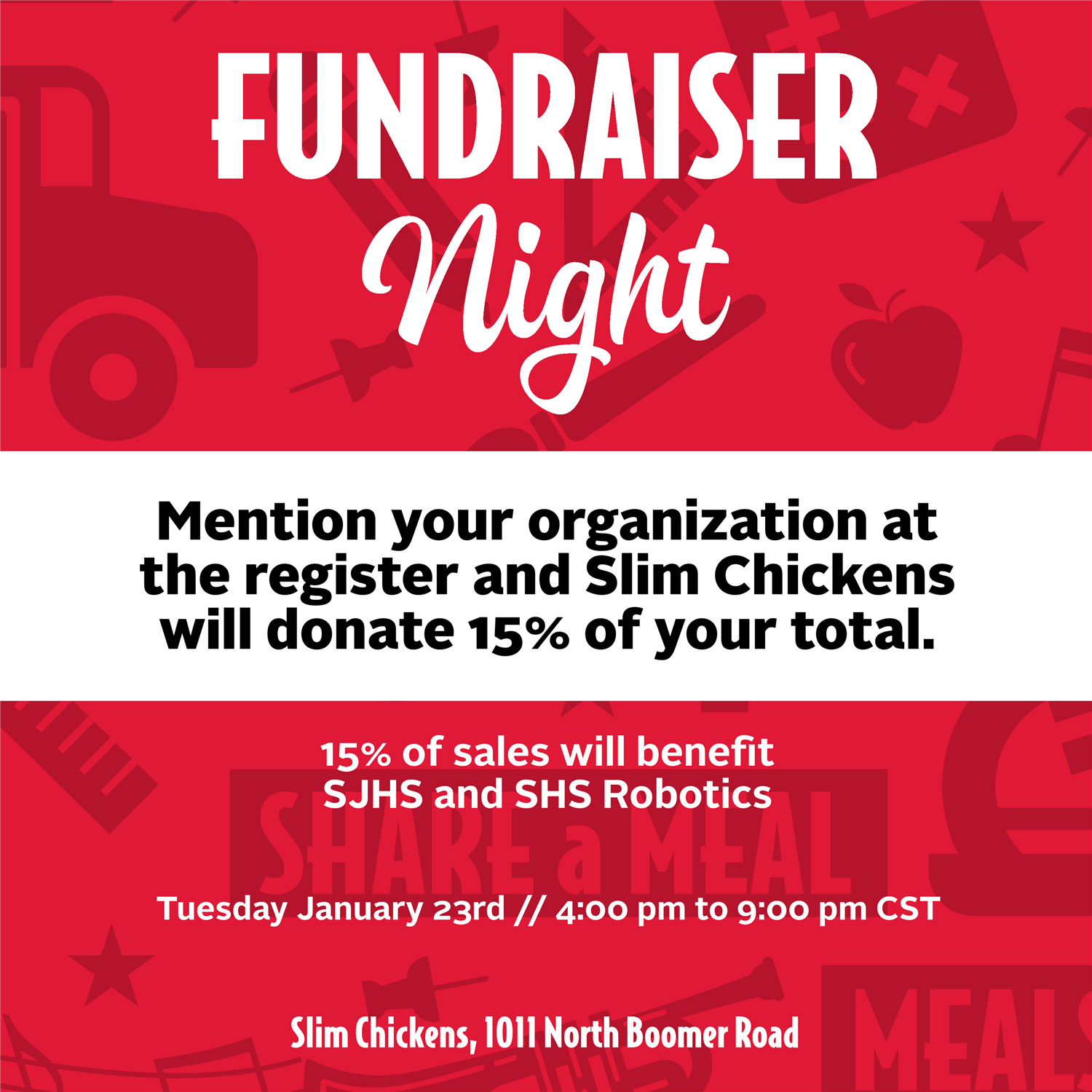 Fundraiser Night Graphic